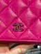 Chanel BIFOLD FLAP WALLET PINK CAVIAR SHW HOLO21085781