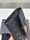 CHANEL TRI-FOLD WALLET BLACK CAVIAR GHW HOLO 29