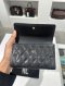 CHANEL TRI-FOLD WALLET BLACK CAVIAR GHW HOLO 29