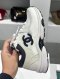 Chanel SNEAKERS MESH SUEDE WHITE SIZE36