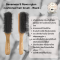 Genamaze 9 Rows nylon cushioned hair brush -Black