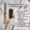 Genamaze 9 Rows nylon cushioned hair brush -Black