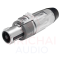 สปีคคอน NPE รุ่น LL4FC-JS-D10 แจ๊ค SPEAKON 4P ตัวเมียแบบต่อสายสีเทาท้ายเหล็ก