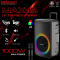 ลำโพงล้อลาก15นิ้ว DECCON รุ่น MAX15 ไมค์ลอยคู่ Bluetooth ไฟRGB