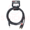 สายสัญญาณ Baretone รุ่น LY-2409-2M สายสัญญาณสเตอริโอ ขั้ว TRS 3.5mm ท้าย 2xRCA ขาว/แดง