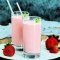 StrawBerry lassi - milk yogurt No added sugar blended