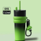 แก้วเก็บความเย็นขนาด 710ml มีหลอด พร้อมสายคาดยางซิลิโคน