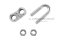 กิ๊บจับสลิงสแตนเลสเกรด 316 Stainless Steel Wire Rope Clip ขนาด 4 mm
