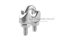 กิ๊บจับสลิงสแตนเลสเกรด 316 Stainless Steel Wire Rope Clip ขนาด 4 mm