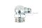 หัวอัดจารบีเหล็กชุบเยอรมันแบบงอ 90° ขนาด 1/4" เกลียว 19 (BSPT)