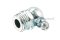 หัวอัดจารบีเหล็กชุบเยอรมันแบบงอ 90° ขนาด 1/4" เกลียว 19 (BSPT)