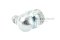 หัวอัดจารบีเหล็กชุบเยอรมันแบบงอ 90° ขนาด 1/4" เกลียว 19 (BSPT)