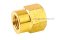 ข้อต่อตรงทองเหลือง (เกลียวใน x เกลียวใน) 1/4"-19 BSPF x 7/16"-20 UNF ข้อต่อลด-ข้อต่อเพิ่ม