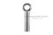 อายโบลท์แกนยาว-น็อตแบบมีห่วงสแตนเลสแกนยาว รุ่นห่วงเล็ก ขนาด M12x45 (ความยาวใต้หัว 37 mm) เกลียวตลอด