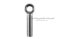 อายโบลท์แกนยาว-น็อตแบบมีห่วงสแตนเลสแกนยาว รุ่นห่วงเล็ก ขนาด M12x50 (ความยาวใต้หัว 41 mm) เกลียวตลอด