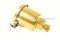 กาหยอดน้ำมัน ฝาสปริง ทองเหลือง แบบตรง  Spring Grease Oil Cup ความโตถ้วย 24 mm ยาว 44.3  mm ขนาดเกลียว 1/8"
