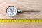 เกจ์วัดอุณหภูมิ เทอร์โมมิเตอร์ (Thermometer Bimetal) หน้าปัดขนาด 60 mm ความยาวเหล็กวัด 100 mm วัดอุณหภูมิ 0-200°