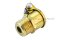 กาหยอดน้ำมัน ฝาสปริง ทองเหลือง แบบตรง  Spring Grease Oil Cup ความโตถ้วย 10.7 mm ยาว 16.4  mm ขนาดเกลียว M10x1.0
