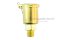กาหยอดน้ำมัน ฝาสปริง ทองเหลือง แบบตรง  Spring Grease Oil Cup ความโตถ้วย 20 mm ยาว 42.6  mm ขนาดเกลียว M10x1.0