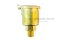 กาหยอดน้ำมัน ฝาสปริง ทองเหลือง แบบตรง  Spring Grease Oil Cup ความโตถ้วย 24.3 mm ยาว 44.3  mm ขนาดเกลียว M10x1.0