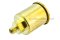กาหยอดน้ำมัน ฝาสปริง ทองเหลือง แบบตรง  Spring Grease Oil Cup ความโตถ้วย 34 mm ยาว 58.6  mm ขนาดเกลียว 1/8"