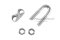 กิ๊บจับสลิงสแตนเลสเกรด 316 Stainless Steel Wire Rope Clip ขนาด 12 mm (1/2")