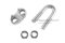 กิ๊บจับสลิงสแตนเลสเกรด 316 Stainless Steel Wire Rope Clip ขนาด 14 mm