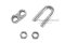 กิ๊บจับสลิงสแตนเลสเกรด 316 Stainless Steel Wire Rope Clip ขนาด 6 mm (1/4")