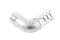 ข้อต่องอ 90°สแตนเลส (เกลียวนอก x หางไหล) 1/4"x13 mm