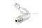 ข้อต่องอ 90°สแตนเลส (เกลียวนอก x หางไหล) 1/8"x8 mm