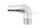 ข้อต่องอ 90°สแตนเลส (เกลียวนอก x หางไหล) 3/8"x15 mm