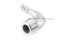 ข้อต่องอ 90°สแตนเลส (เกลียวนอก x หางไหล) 3/8"x8 mm