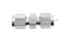 ข้อต่อตรงตาไก่สแตนเลสเกรด 316 (เสียบสาย x เสียบสาย) 6 x 6 mm