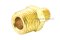 ข้อต่อตรงลด ข้อต่อเพิ่ม ทองเหลือง (เกลียวนอก x เกลียวนอก) ขนาด 1/2" x 1/4" NPT