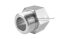 ข้อต่อตรงสแตนเลส (เกลียวนอก x เกลียวใน) 1.1/4"-11 BSPF x 1.1/4"-11.5 NPT ข้อต่อแปลง