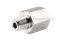 ข้อต่อตรงสแตนเลส (เกลียวนอก x เกลียวใน) 1/8" x M14x1.5 ข้อต่อลด-ข้อต่อเพิ่ม