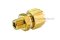 ข้อต่อตาไก่ทองเหลือง (เกลียวนอก x เสียบสาย) 1/8"x3/8"mm ( 9.9 mm x 9.8 mm )