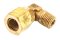 ข้อต่อตาไก่ทองเหลืองแบบงอ 90° (เกลียวนอก x เสียบสาย)  1/4"x 12 mm