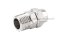 ข้อต่อลมทองเหลืองอย่างดี แบบสวมขันอัด (เกลียวนอก x เสียบสาย) ขนาด M10x1.0 x 6 mm