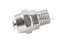 ข้อต่อลมทองเหลืองอย่างดี แบบสวมขันอัด (เกลียวนอก x เสียบสาย) ขนาด M10x1.0 x 8 mm