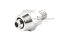 ข้อต่อลมทองเหลืองอย่างดี แบบสวมขันอัด (เกลียวนอก x เสียบสาย) ขนาด M6x1.0 x 6 mm