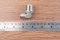 ข้อต่อลมแบบงอ 90° สแตนเลส 304 (เกลียวนอก x เสียบสาย) ขนาด 1/2" x 10 mm