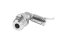 ข้อต่อลมแบบงอ 90° สแตนเลส 304 (เกลียวนอก x เสียบสาย) ขนาด 1/4" x 4 mm