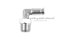 ข้อต่อลมแบบงอ 90° สแตนเลส 304 (เกลียวนอก x เสียบสาย) ขนาด 1/4" x 4 mm