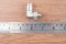 ข้อต่อลมแบบงอ 90° สแตนเลส 304 (เกลียวนอก x เสียบสาย) ขนาด 1/8" x 10 mm