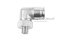 ข้อต่อลมแบบงอ 90° สแตนเลส 304 (เกลียวนอก x เสียบสาย) ขนาด 1/8" x 12 mm