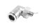 ข้อต่อลมแบบงอ 90° สแตนเลส 304 (เกลียวนอก x เสียบสาย) ขนาด 1/8" x 12 mm