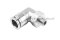 ข้อต่อลมแบบงอ 90° สแตนเลส 304 (เกลียวนอก x เสียบสาย) ขนาด 1/8" x 12 mm