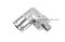 ข้อต่อลมแบบงอ 90° สแตนเลส 304 (เกลียวนอก x เสียบสาย) ขนาด 1/8" x 12 mm