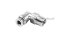ข้อต่อลมแบบงอ 90° สแตนเลส 304 (เกลียวนอก x เสียบสาย) ขนาด 1/8" x 4 mm